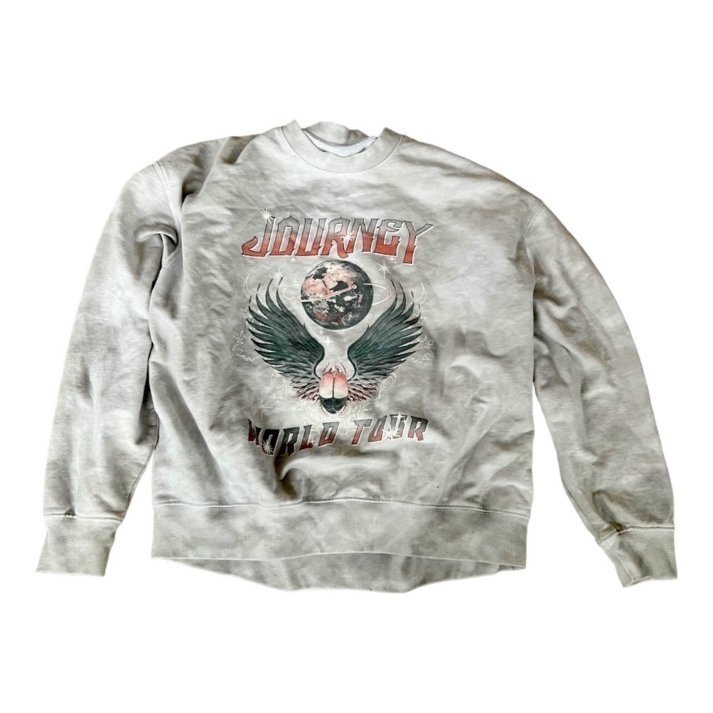 JOURNEY gray‎ washed sweatshirt womens XXL